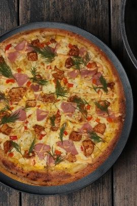 Пицца Сырная Курочка