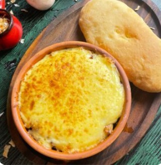 Мадам Бовари (свиная шея), хлеб