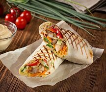 Шаурма с индейкой на углях