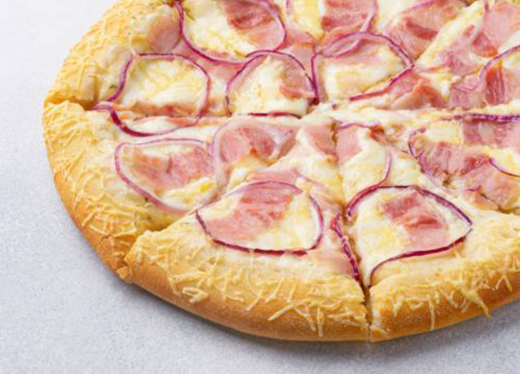 Пицца Карбонара 30 см на толстом с сыром