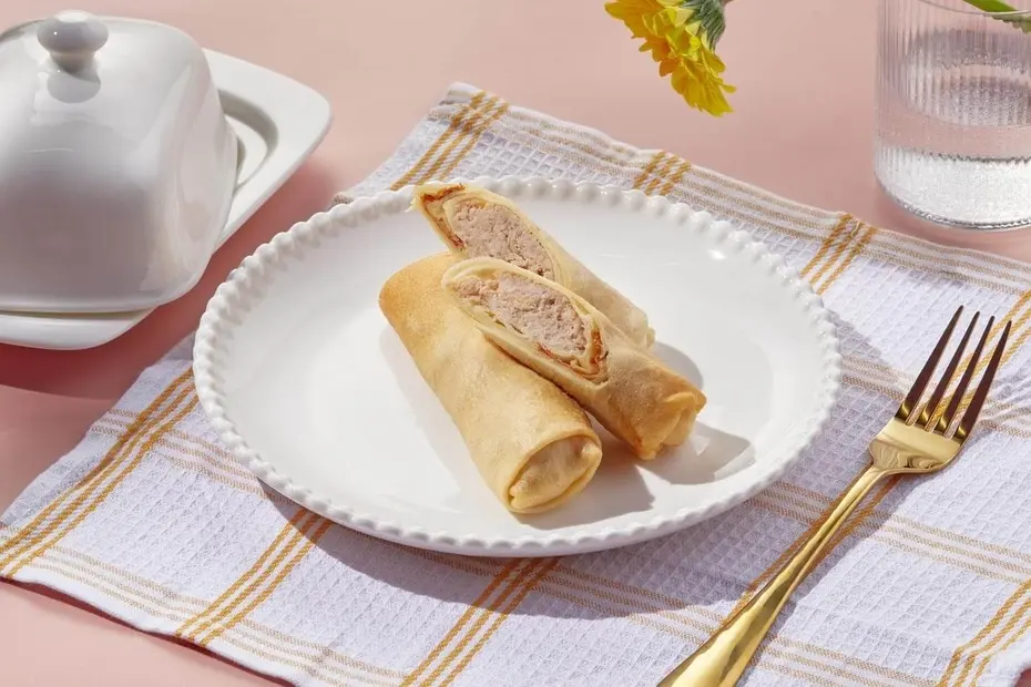 Блинчики сытные с курицей