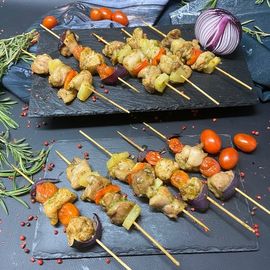 Куриные пикан. шашлычки с ананасом 30 шт