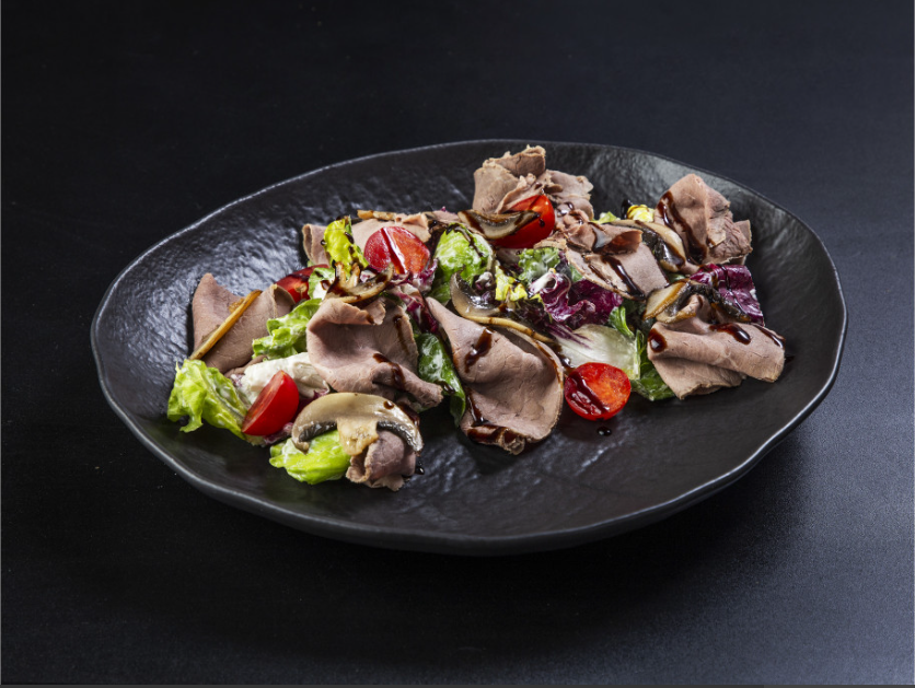 Салат с ростбифом и грибами