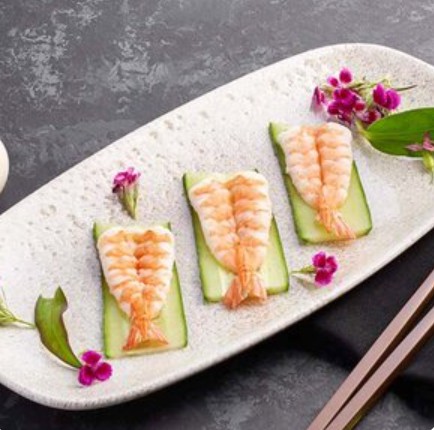 Сашими с тигровыми креветками