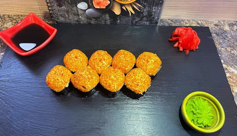 Острый с крабом