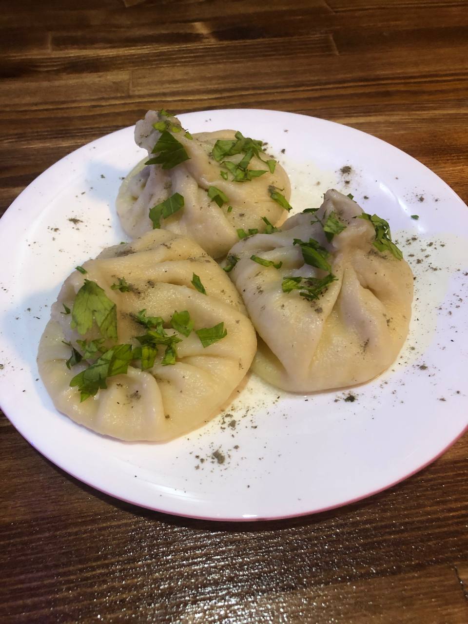 Хинкали с курицей