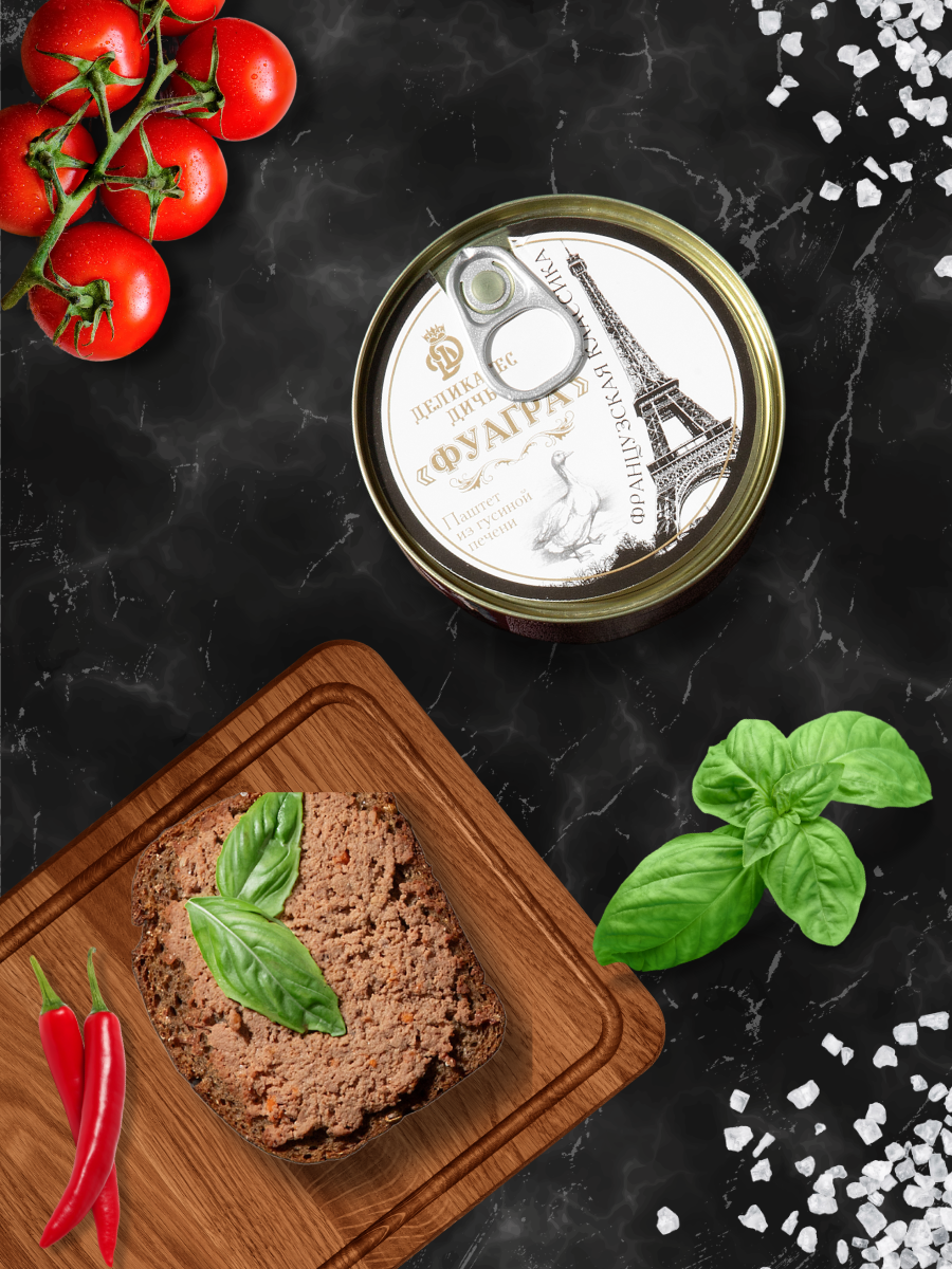 Паштет из гусиной печени фуагра "Французская классика" 