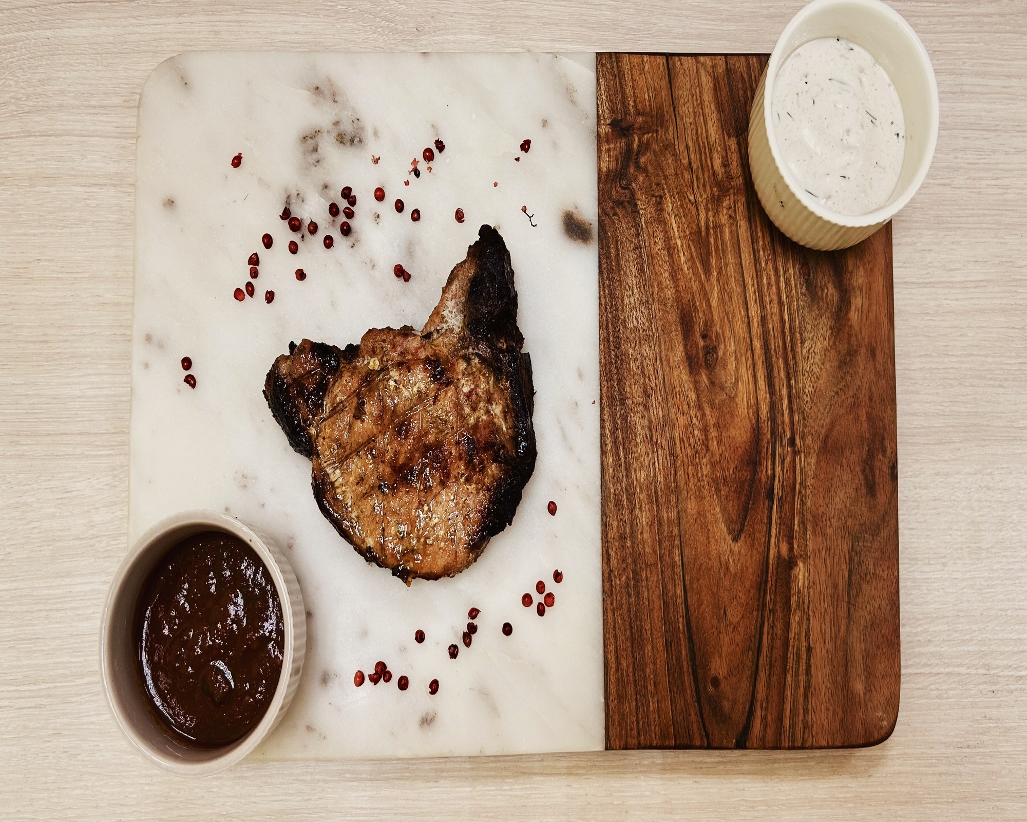 Шашлык из свиной корейки