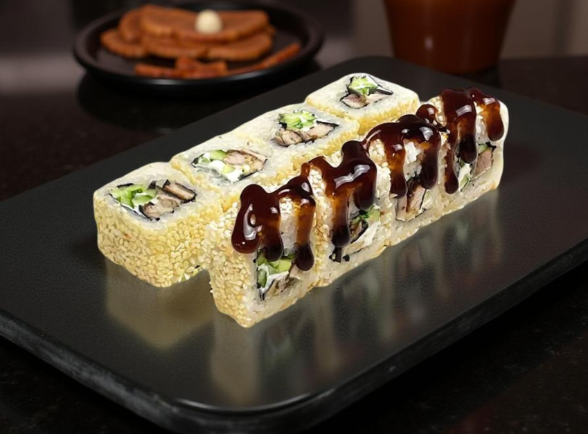 Филадельфия с угрём в кунжуте