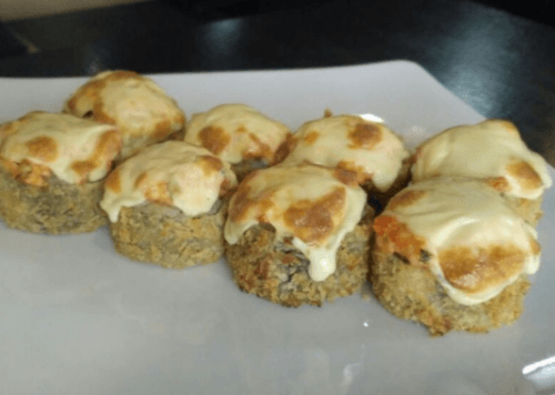 Запеченный ролл Цезарь с курицей