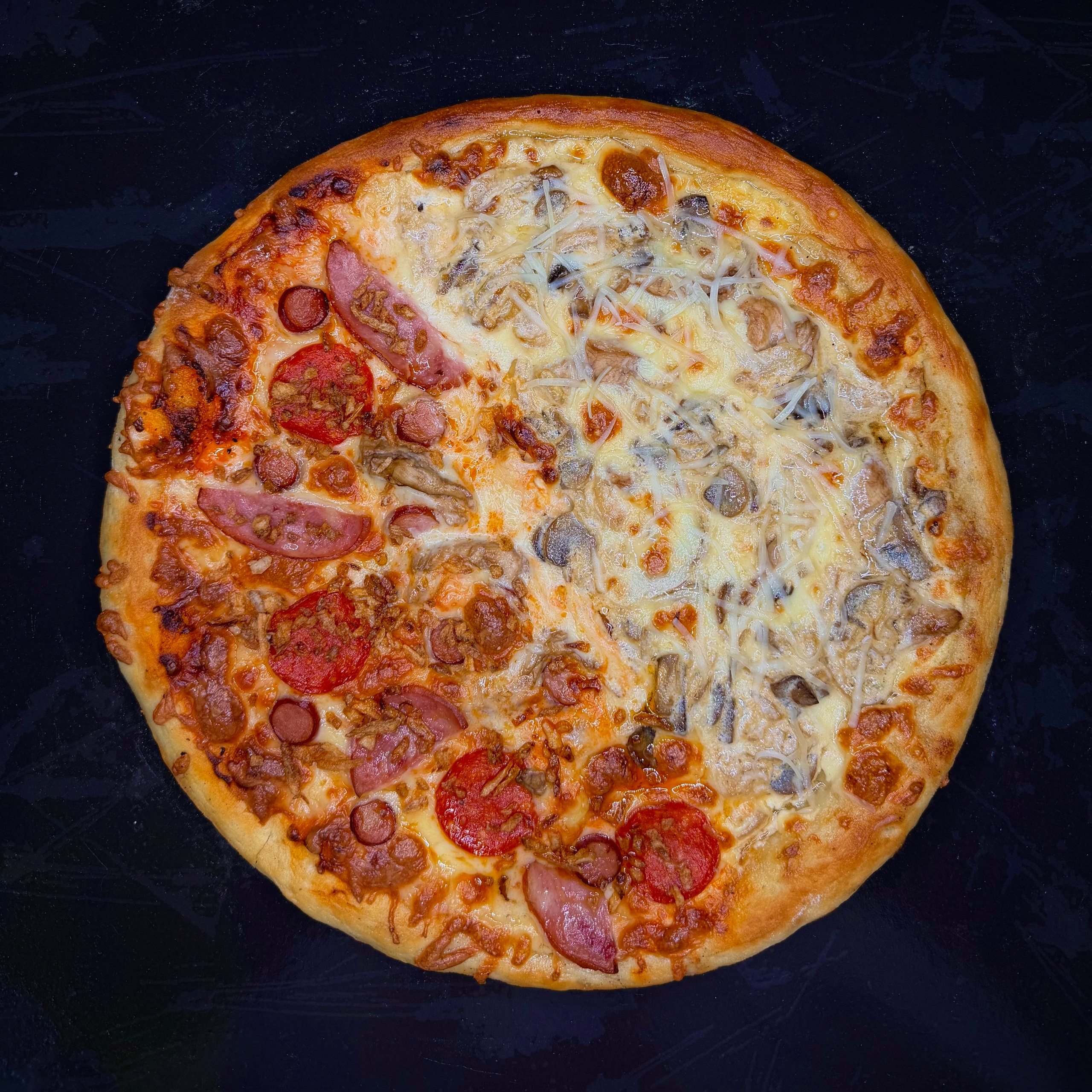 Пицца "Половина на половину"