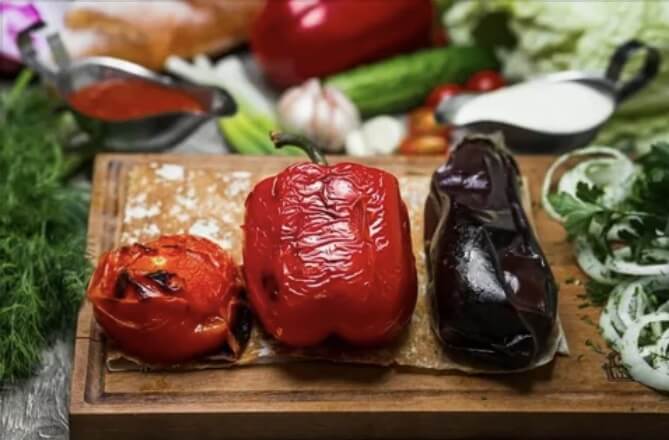 Овощи на мангале
