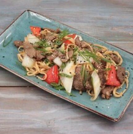 Удон с говядиной