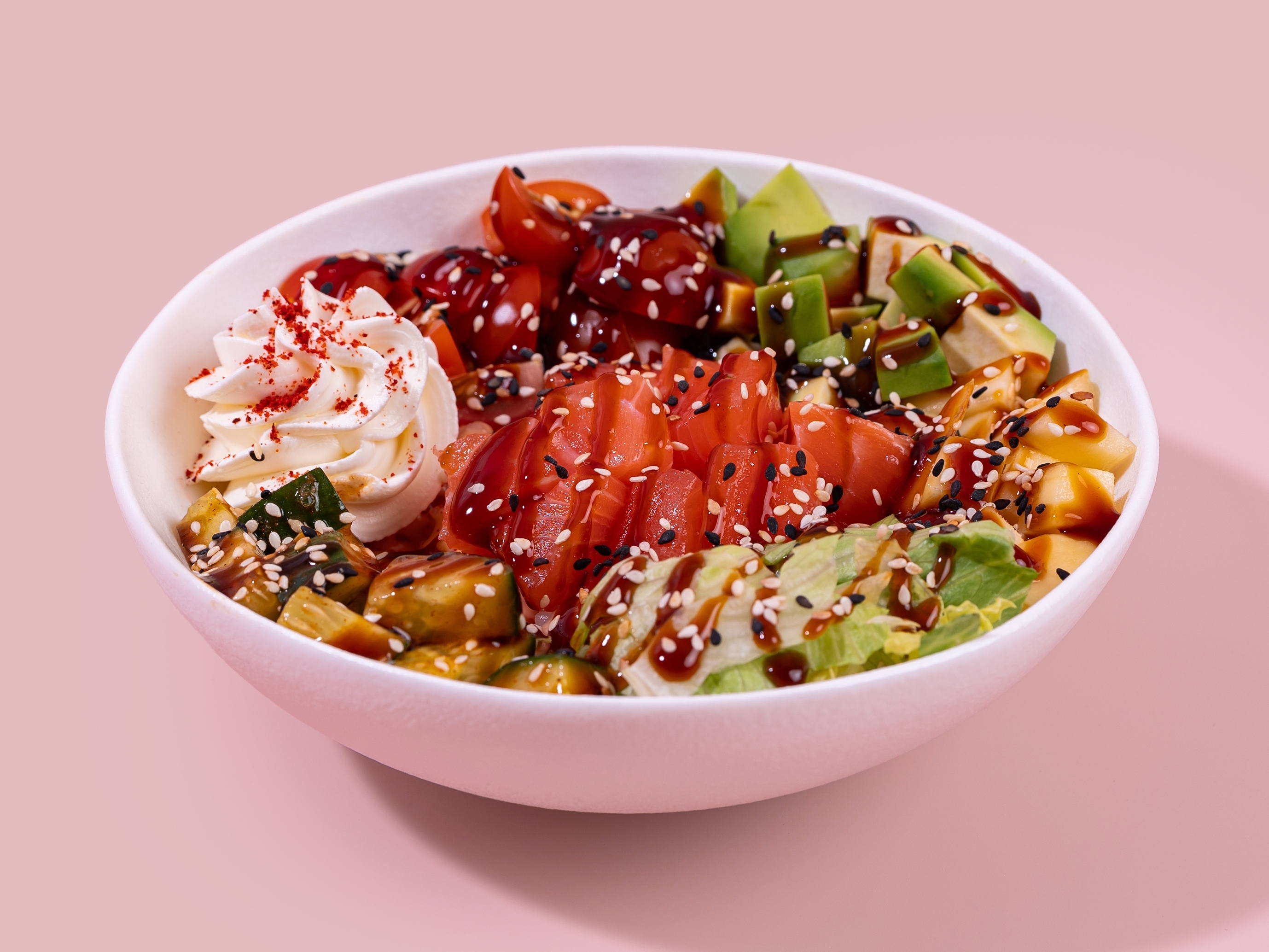 Поке с лососем