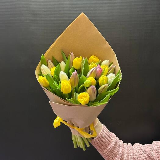 Букет из Тюльпанов микс