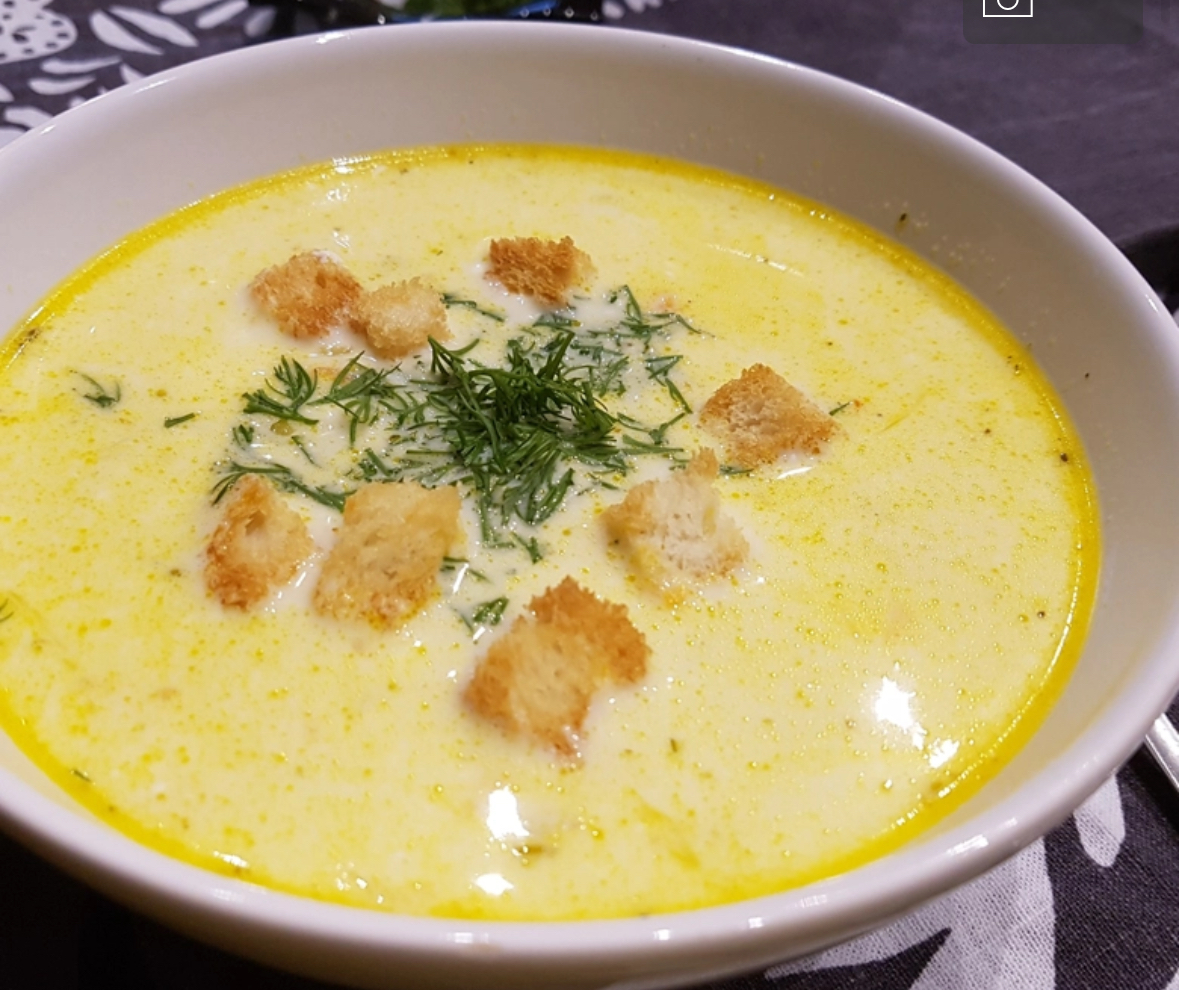 Суп "Сливочный с грибами и курицей"