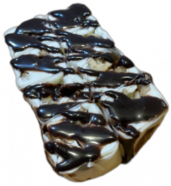 Сладкий ролл с бананом и апельсином