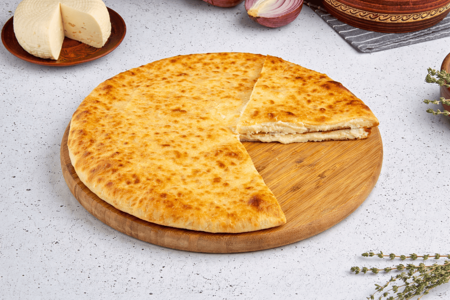 Осетинский пирог с сыром - Уалибах 0.9кг