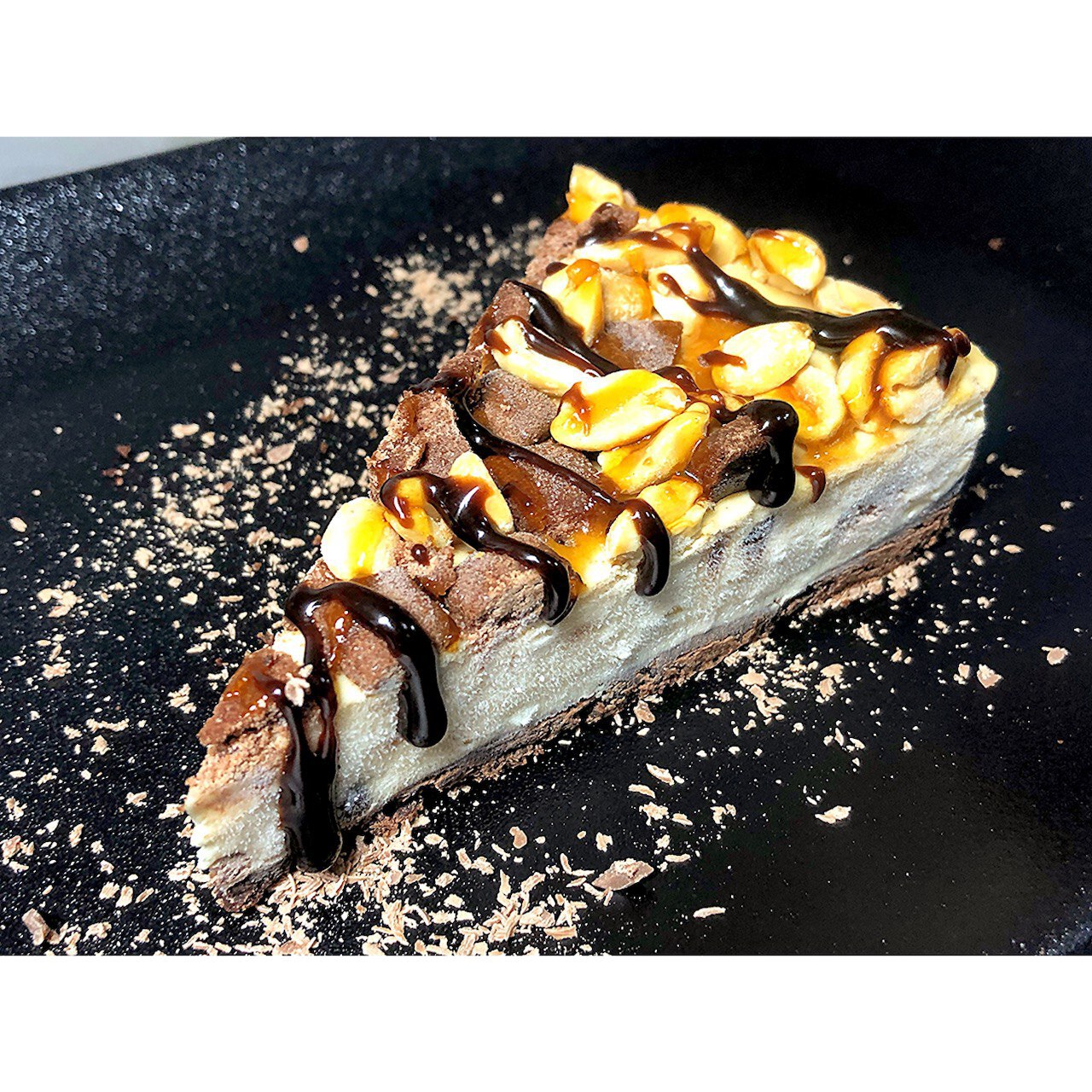 Чизкейк карамельный с арахисом