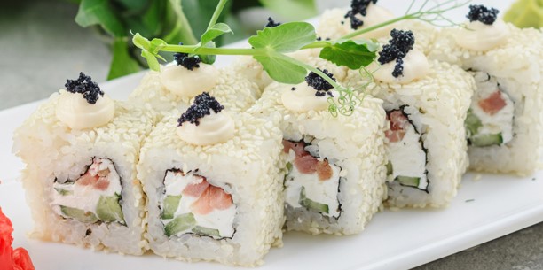 С тунцом и снежным крабом