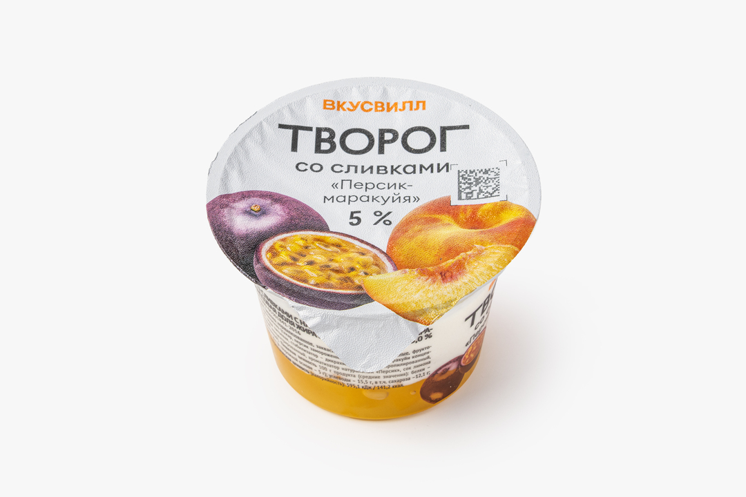 Творог со сливками "Персик-маракуйя" 5%