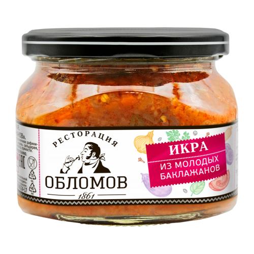 Икра из молодых баклажанов Ресторация Обломов 320г