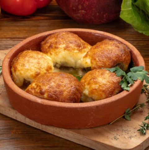 Шампиньоны с сыром