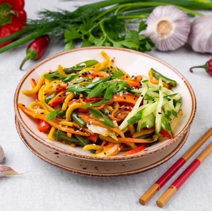 Удон с овощами