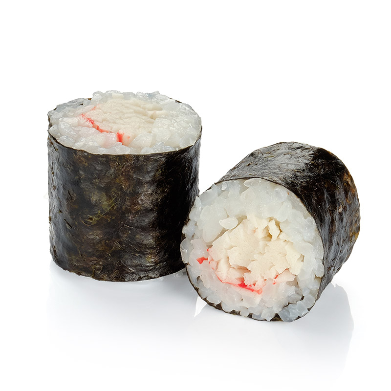 Классический ролл с крабом