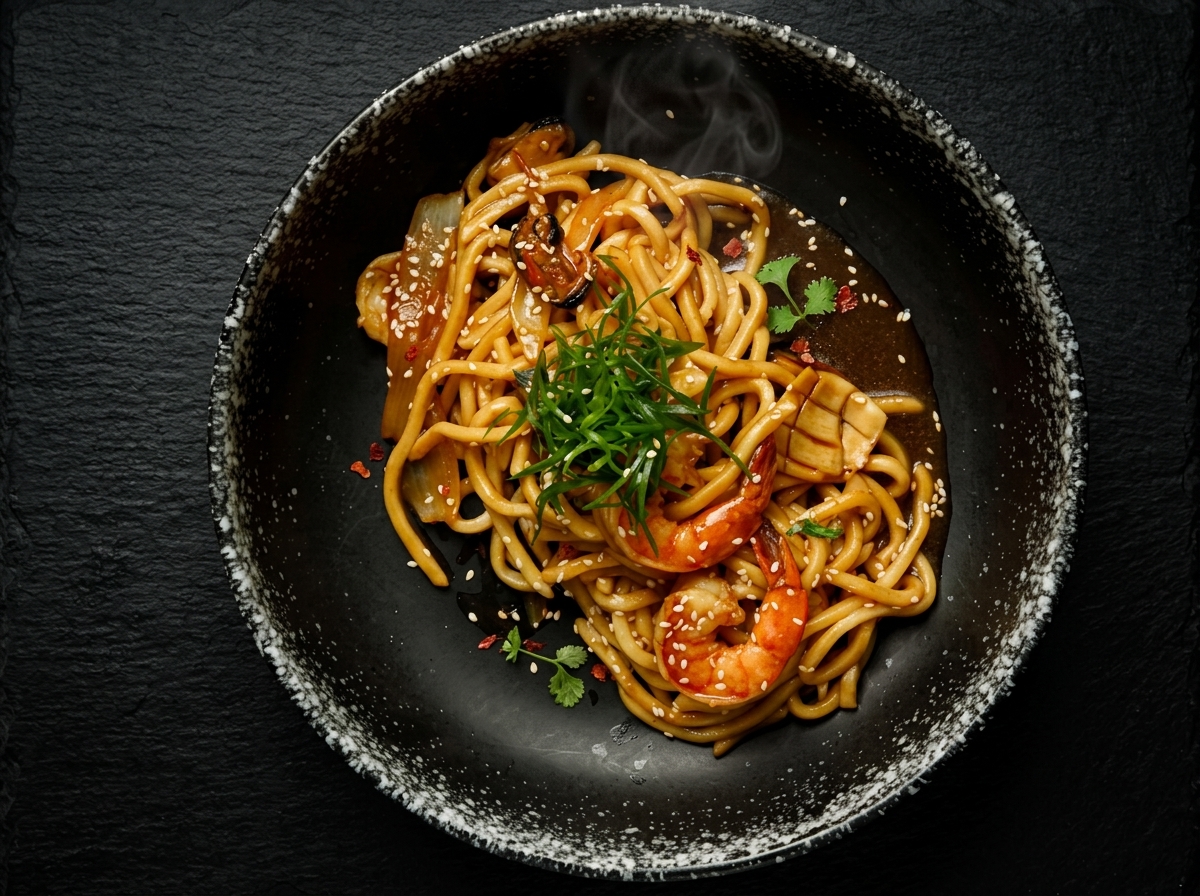 WOK с морепродуктами