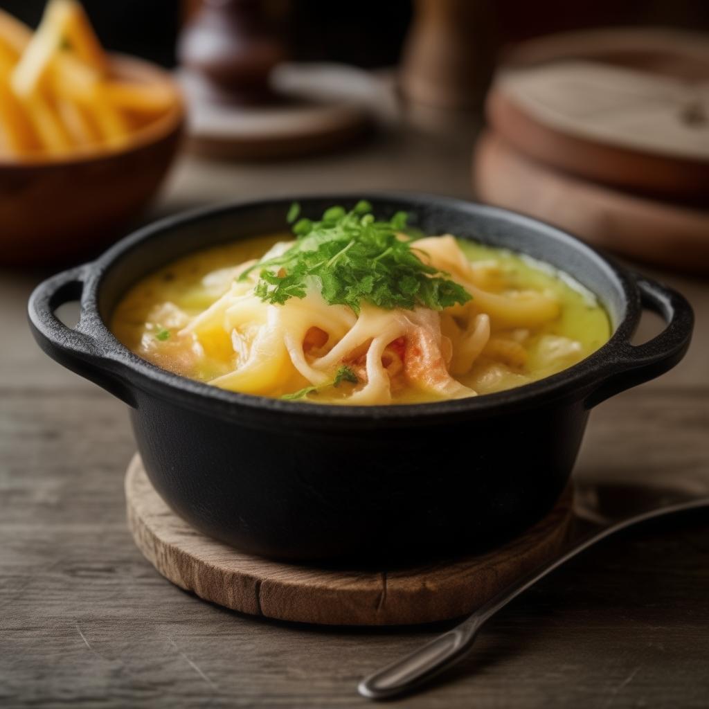 Жульен с кальмаром (2 порции)