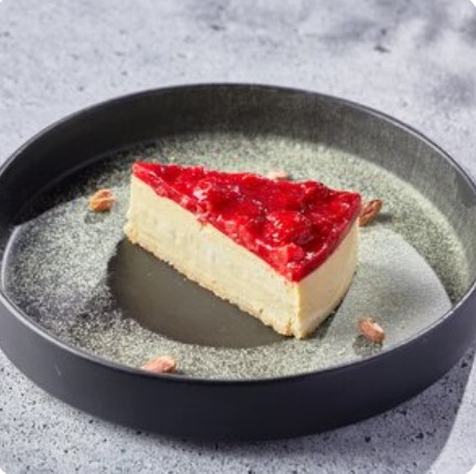 Фисташковый чизкейк с малиной