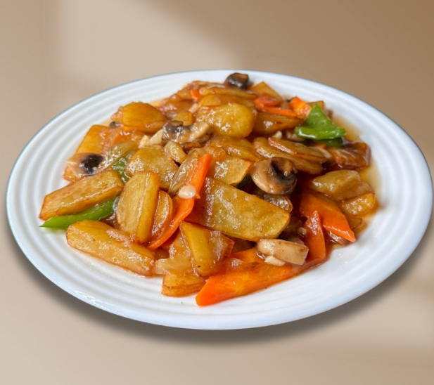 Картофель с грибами