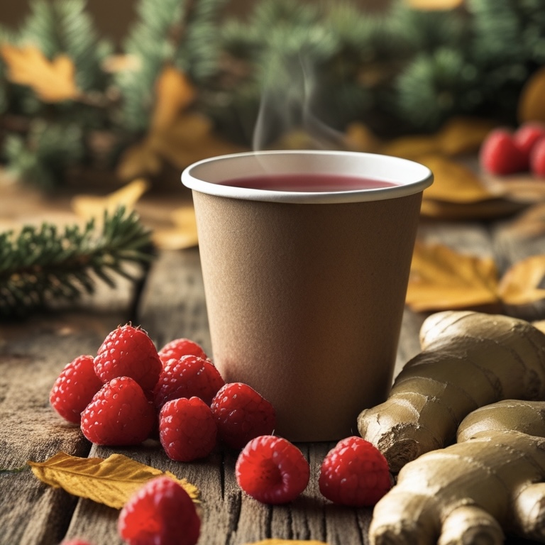 Чай малина-имбирь 450 мл