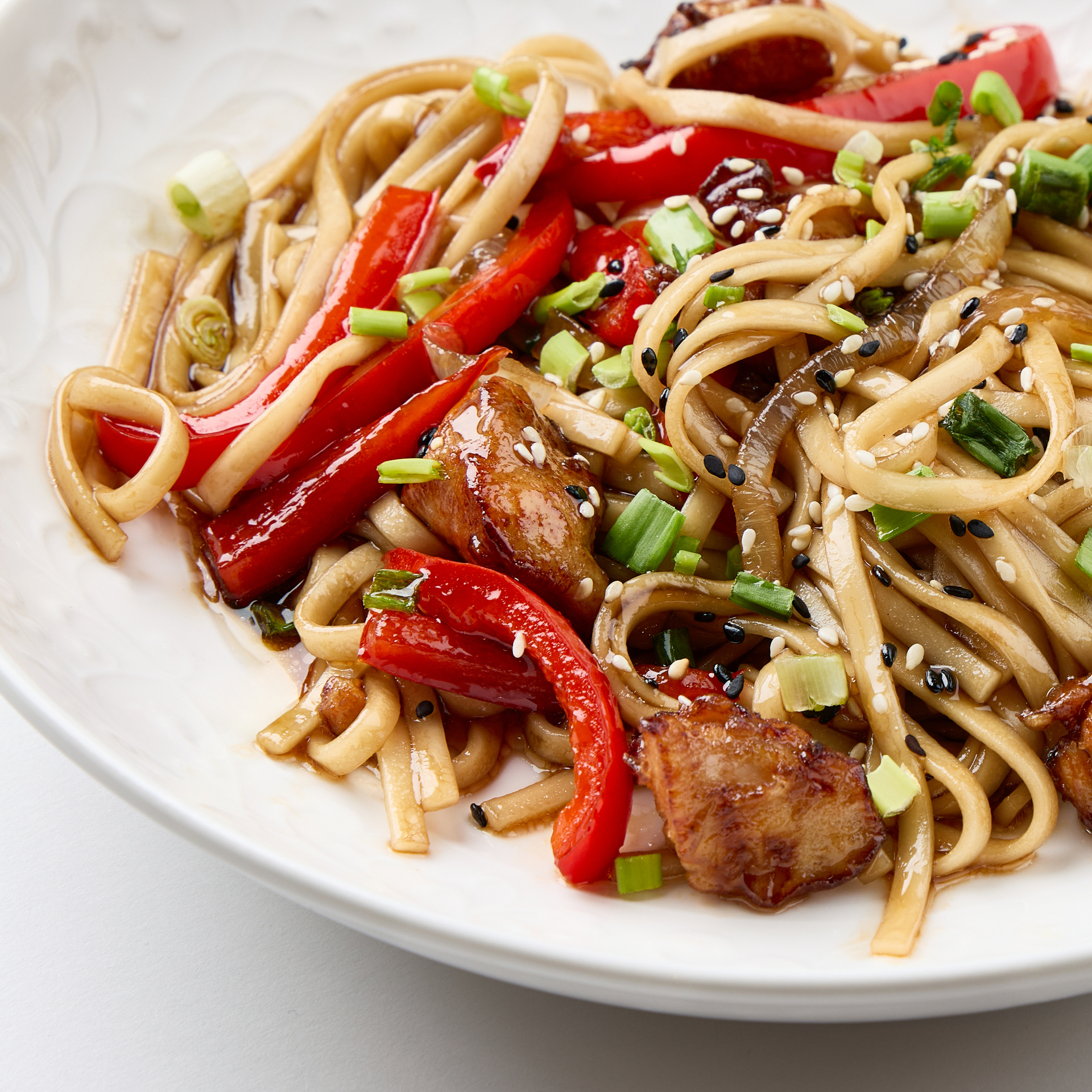 Удон с говядиной