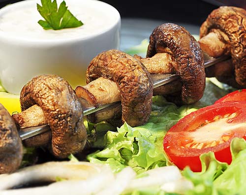 Шампиньоны на огне