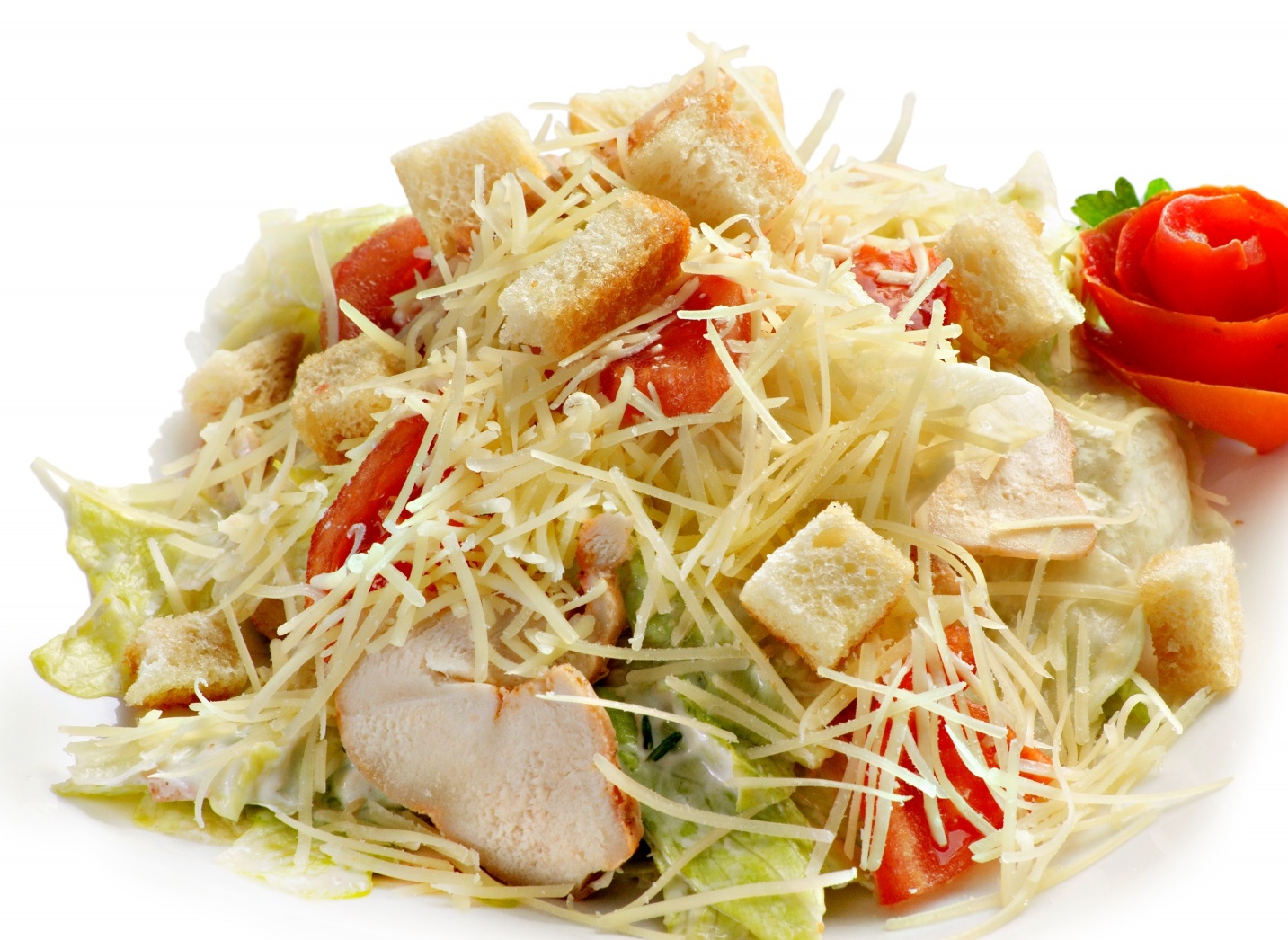 Цезарь с копчёной курицей