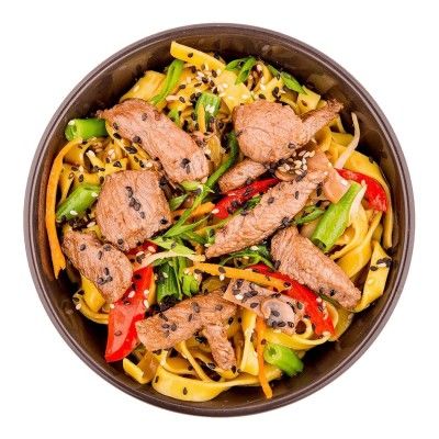 Удон со свининой в соусе том ям