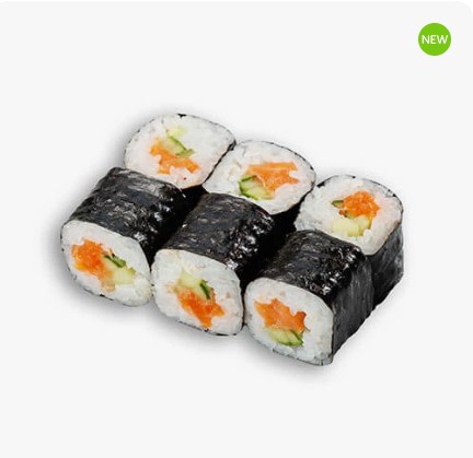 Мини ролл с копченым лососем