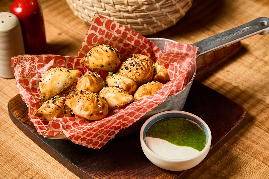 Запечёные пельмешки курзе