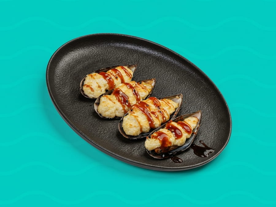 Запечённые Мидии