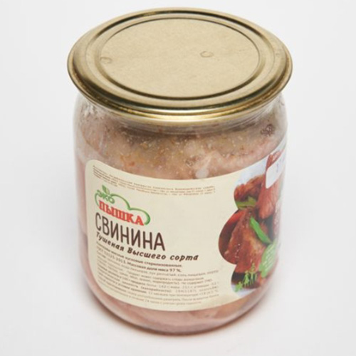 Свинина тушеная в банке