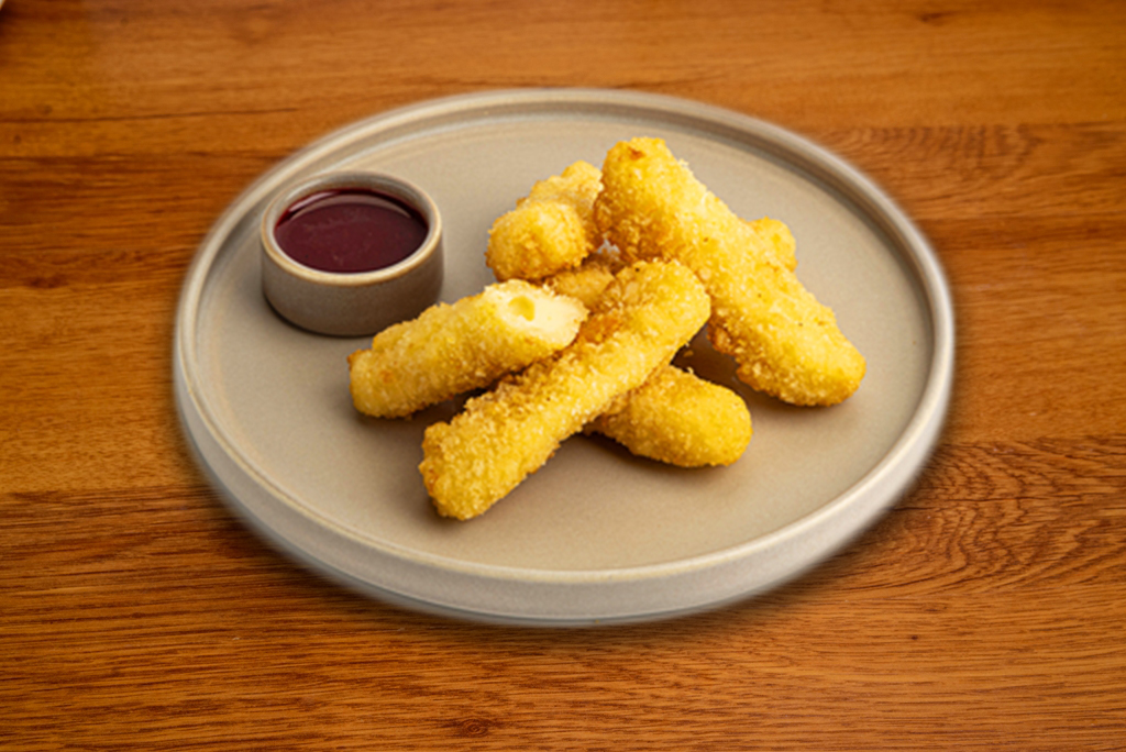 Сырные Палочки с брусничным соусом (10шт)