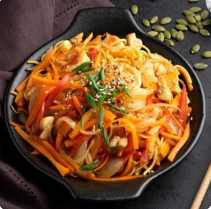 Вок с креветкой