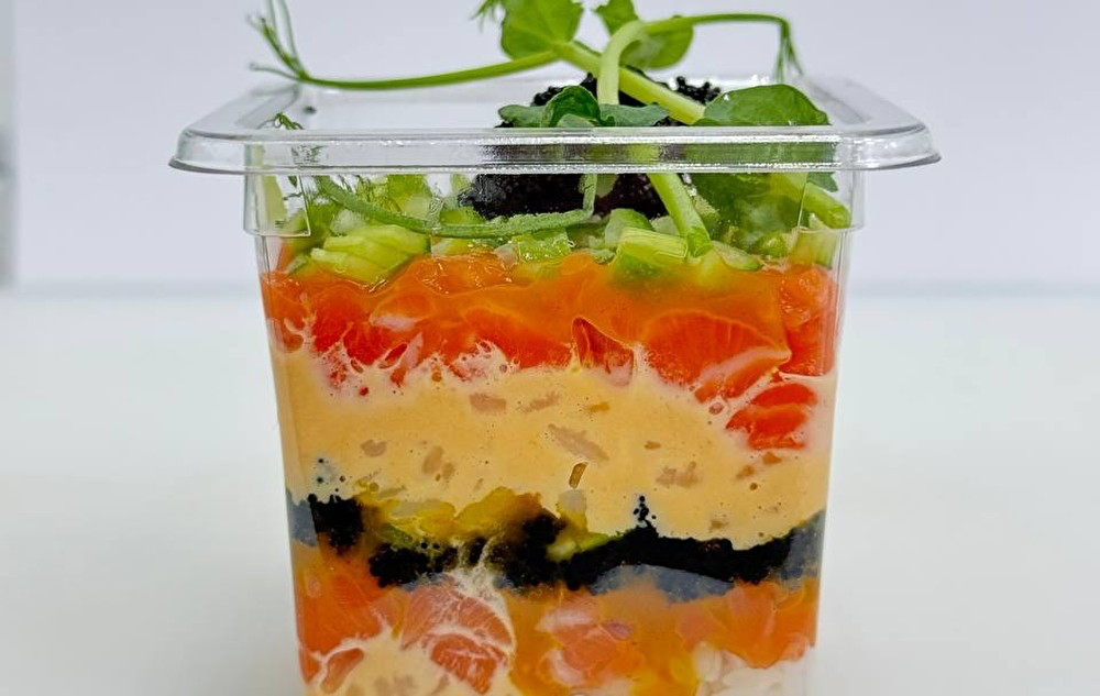 Трайфл с лососем