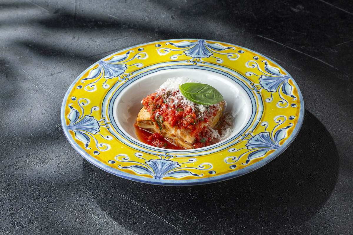 Лазанья с рагу из утки