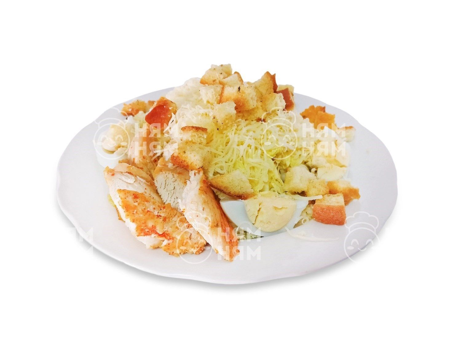 Салат Цезарь с курицей