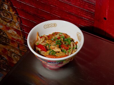 Удон с курицей