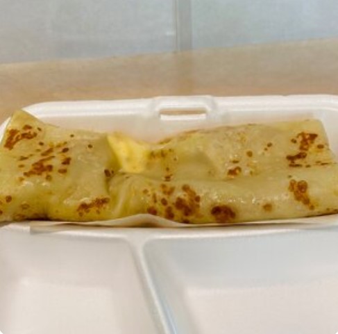 Блин с курицей и овощами
