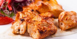 Шашлык из куриных грудок 250гр